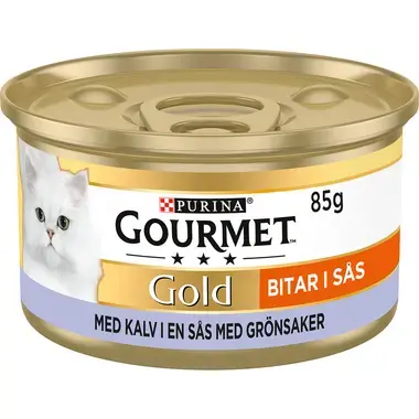 GOURMET® Gold Biter i saus med Kalv & Grønnsaker