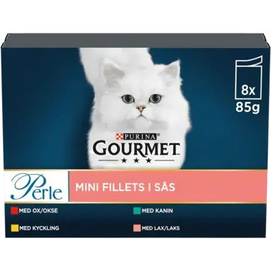 GOURMET® Perle Minifileter i saus med Okse, Kylling, Kanin & Laks