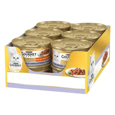 GOURMET® Gold Biter i saus med Kalv & Grønnsaker