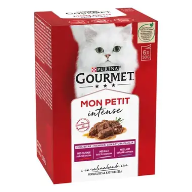 GOURMET® Mon Petit Intense Meaty Variety med Okse, Kalv & Lam