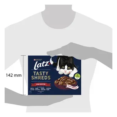 Latz® Tasty Shreds Farm Selection i sås