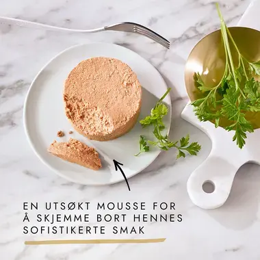 GOURMET® Gold Mousse med Tunfisk, Lever, Kalkun & Okse