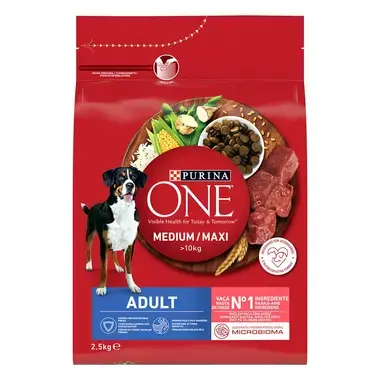 PURINA ONE® Medium/Maxi Dog Adult med Okse