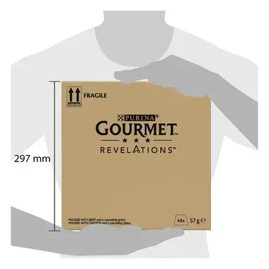 GOURMET® Revelations med Okse, Laks & Kylling (48-pack)