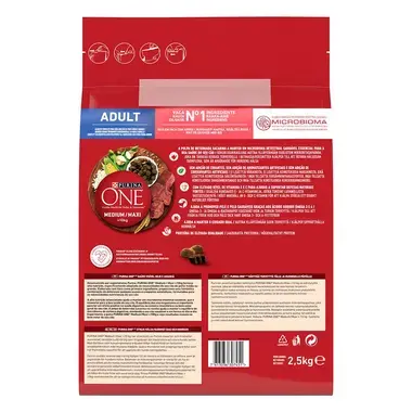 PURINA ONE® Medium/Maxi Dog Adult med Okse